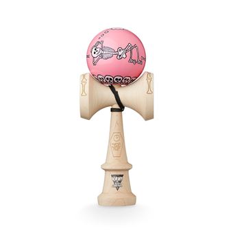 Jeu de plein air Krom Kendama Jody Barton Skeletons Rose