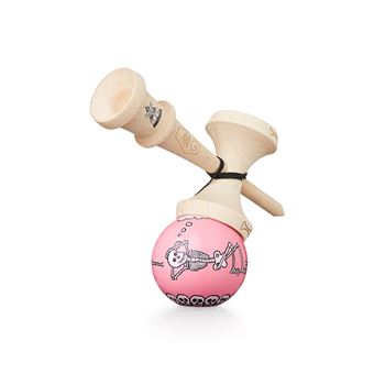 Jeu de plein air Krom Kendama Jody Barton Skeletons Rose