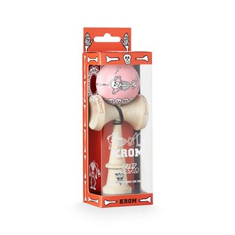 Jeu de plein air Krom Kendama Jody Barton Skeletons Rose