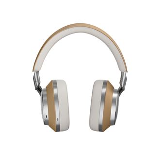 Casque audio sans fil Bluetooth Bowers & Wilkins Px8 à réduction de bruit Beige et Gris