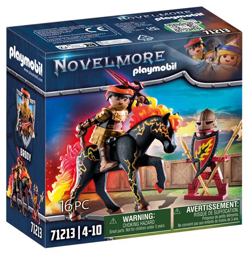 Playmobil Novelmore 71213 Chevalier Burnham Raider Cheval De Feu