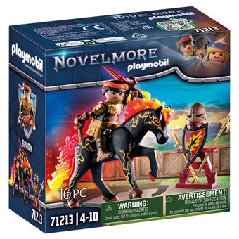 Playmobil Novelmore 71213 Chevalier Burnham Raider Cheval de feu - 1