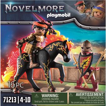 Playmobil Novelmore 71213 Chevalier Burnham Raider Cheval de feu