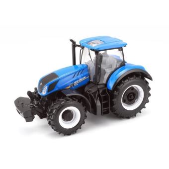 Tracteur New Holland Bburago 1/32 Collection Ferme Bleu et Noir