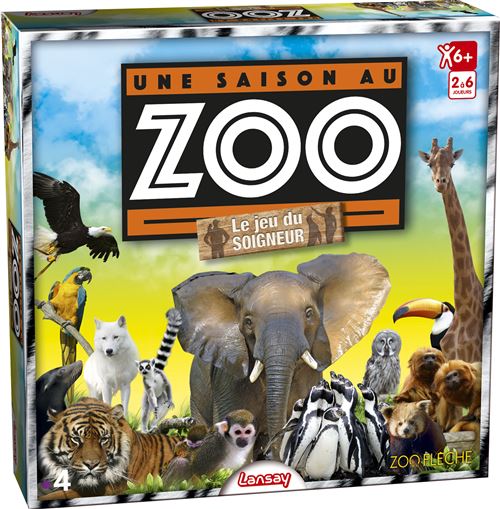 Jeu de société Lansay Une Saison au zoo Le Jeu du Soigneur