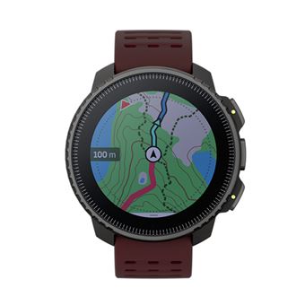 Montre connectée Suunto Vertical Black Ruby avec bracelet silicone Noir et Rouge