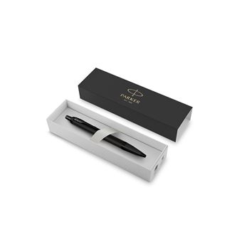 PARKER IM Monochrome Stylo bille, Noir Mat, recharge bleue pointe moyenne, Coffret cadeau