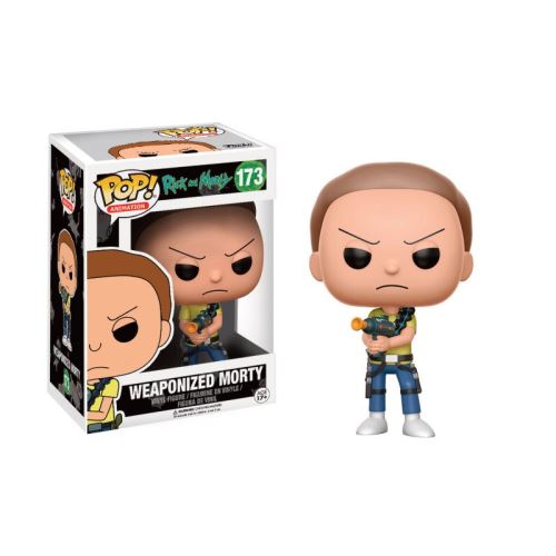 Porte-clés Funko Pop Rick et Morty Morty avec arme