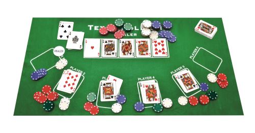 Jeu de Poker Casino Quality rouge - Cartes Grimaud
