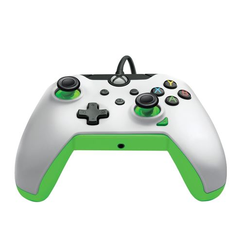 Manette filaire Pdp pour Xbox et PC Néon carbone - Manette à la Fnac