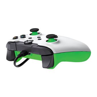 Manette filaire Pdp pour Xbox et PC Blanc fluo