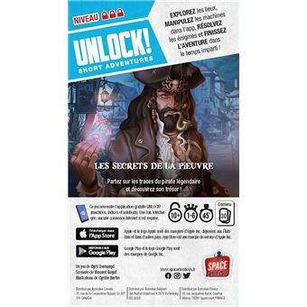 Jeu d'ambiance Asmodee Unlock! Short adventure 6 : Les secrets de la pieuvre