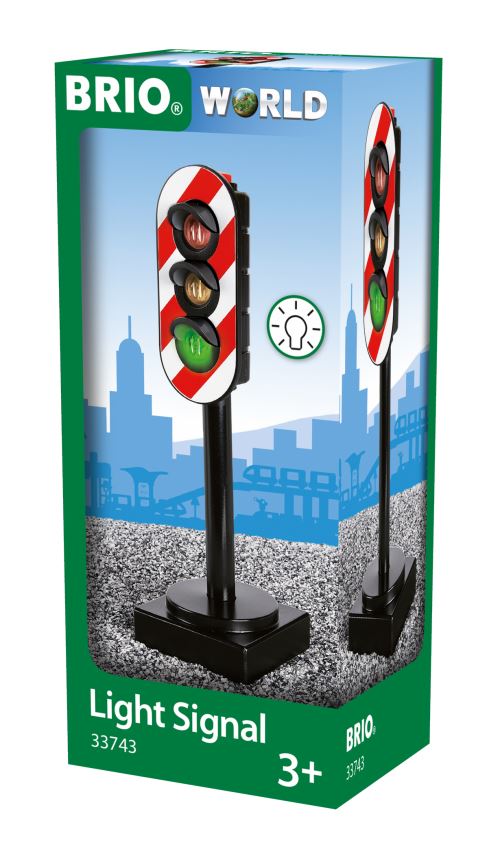 Feux tricolores lumineux pour train Brio