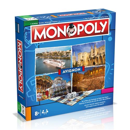 Boite de Jeu de société Winning Moves Monopoly Avignon