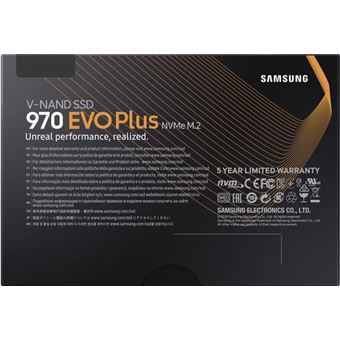 Disque dur SSD interne M.2 2,5 po 2 To 970 Evo Plus de Samsung - noir
