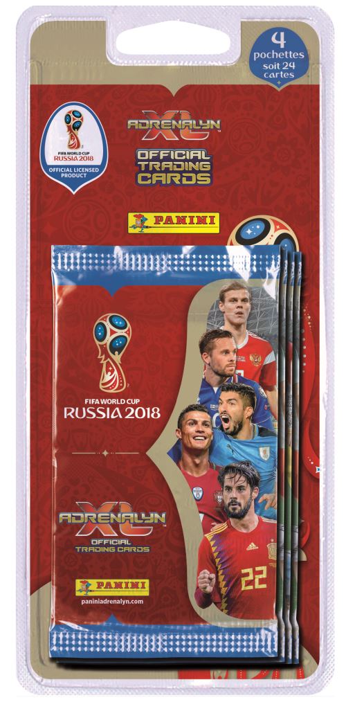 Pack De 4 Pochettes De 5 Stickers Foot Coupe Du Monde 18 Panini Avec Carte Edition Limitee Jeu De Cartes Achat Prix Fnac