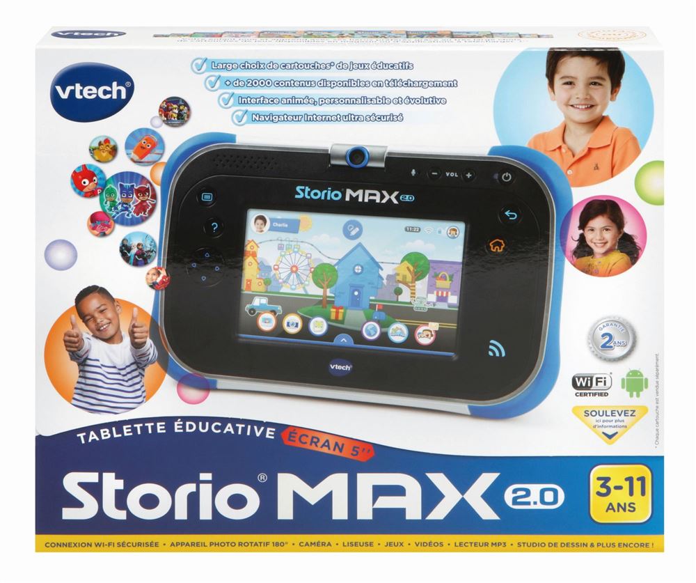 VTech Storio Max XL 2.0 Tablette Éducative Rose – Appareil Photo 180°, Kid Connect, Internet Sécurisé – Cadeau Enfant