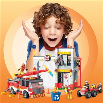 Jeu de construction Mega Bloks Caserne de pompiers