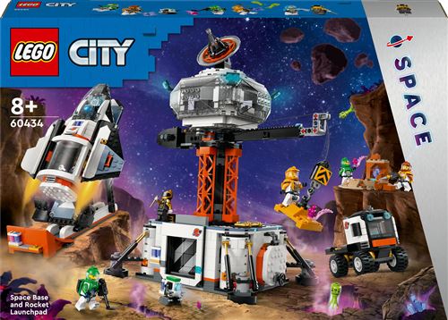 LEGO® City 60434 La station spatiale et la base de lancement de fusées