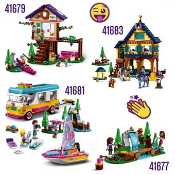 LEGO® Friends 41681 Le camping-car et le voilier de la forêt