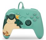 Manette filaire améliorée pour Nintendo Switch PowerA Pokémon Snorlax et ses amis