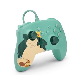 Manette filaire améliorée pour Nintendo Switch PowerA Pokémon Snorlax et ses amis