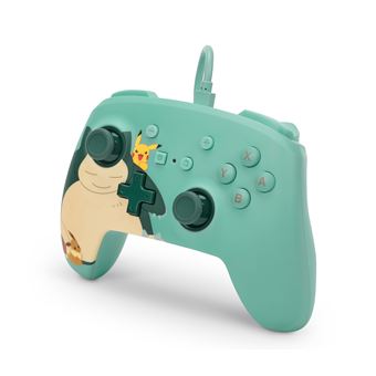 Manette filaire améliorée pour Nintendo Switch PowerA Pokémon Snorlax et ses amis