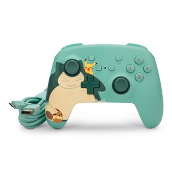 Manette filaire améliorée pour Nintendo Switch PowerA Pokémon Snorlax et ses amis