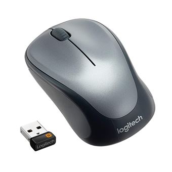 Logitech M235 - Maus - Für Rechtshänder - optisch - kabellos - 2.4 GHz - kabelloser Empfänger (USB) - Grau - 1