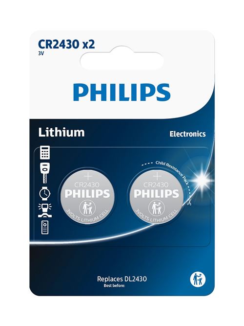 Batterie Philips CR2430 x 2