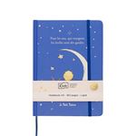 Notebook ligné A5 Dos Colle Cousu Kiub Le Petit Prince Lune