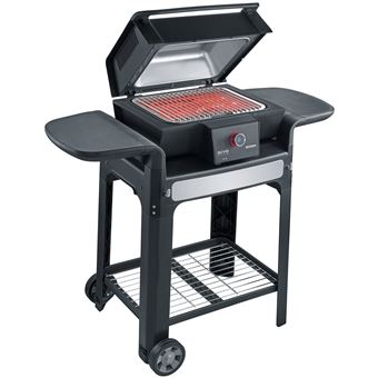 Barbecue électrique connecté sur chariot Severin PG8139 3000 W Noir