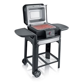 Barbecue électrique connecté sur chariot Severin PG8139 3000 W Noir