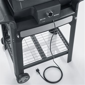 Barbecue électrique connecté sur chariot Severin PG8139 3000 W Noir