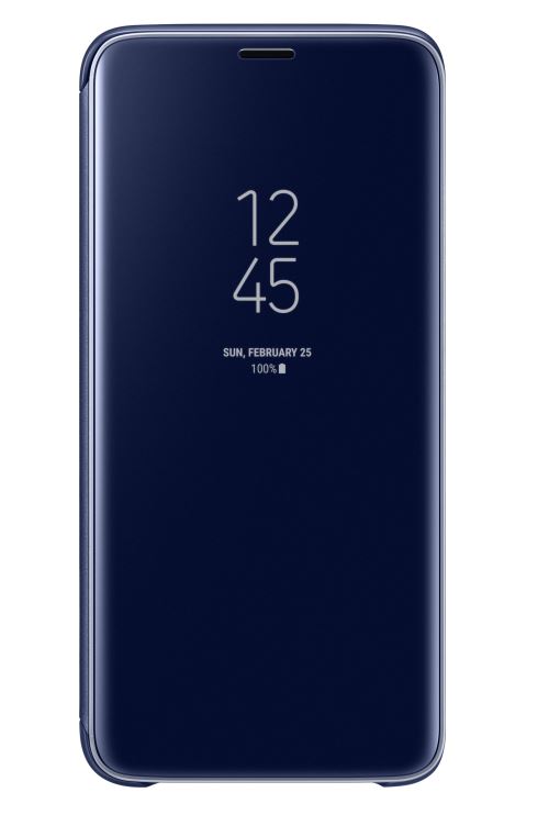 Etui Samsung Clear View Bleu pour Galaxy S9