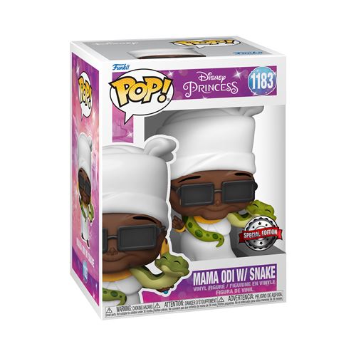 FUNKO  Pop Disney Tiana Y El Sapo Mama Odi Snake Exclusive Blanc 