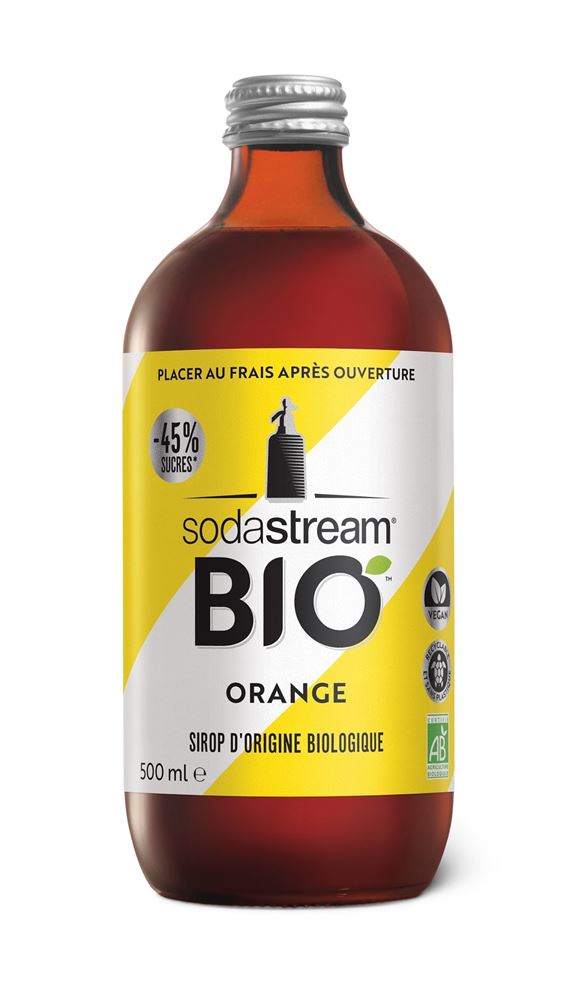 SodaStream Pack de 3 sirops bio limonade, orange, cassis – Sodastream France