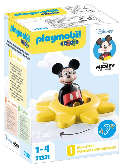 Playmobil 1.2.3 71321 Mickey et Toupie Soleil