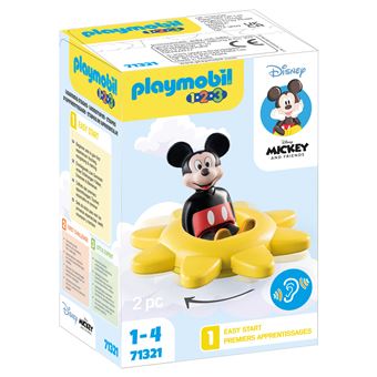 Playmobil 1.2.3 71321 Mickey et Toupie soleil