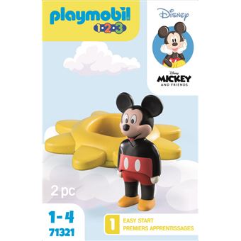 Playmobil 1.2.3 71321 Mickey et Toupie soleil