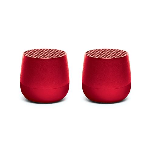 Set Mini-enceintes Bluetooth Lexon Twin Mino Rouge