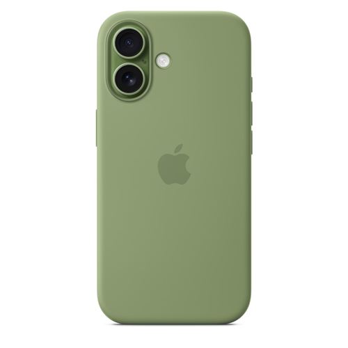 Coque iPhone 17 en silicone avec MagSafe – Vert Clair Mousse