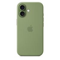 Coque Apple en silicone avec MagSafe vert ardoise pour iPhone 17