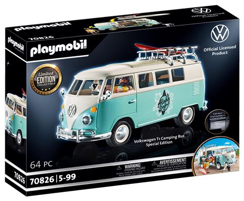 Playmobil 70826 Volkswagen T1 Combi Edition Limitée Numérotée
