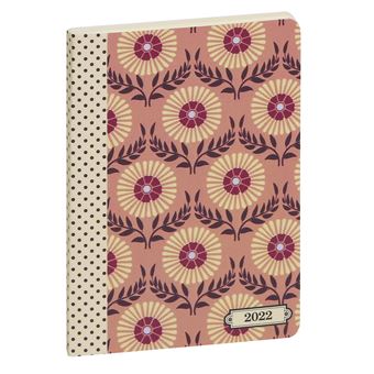 Agenda semainier Exacompta Gwenaelle G.Trolez 9 x 13 cm 2022 Modèle Aléatoire