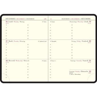 Agenda semainier Exacompta Gwenaelle G.Trolez 9 x 13 cm 2022 Modèle Aléatoire