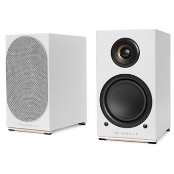 Enceinte connectée HIFI Triangle AIO Twin Blanc givré Vendue à la paire