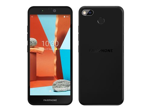 Pack Smartphone Fairphone 3+ 64 Go Double SIM Noir + Coque de protection