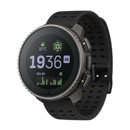 Montre connectée Suunto Vertical Titanium Solar Black avec bracelet silicone