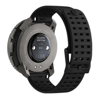 Montre connectée Suunto Vertical Titanium Solar Black avec bracelet silicone Noir